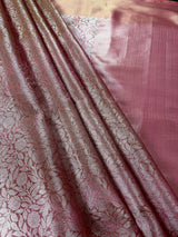 Dual tone of Pink and Peach Tissue Silk saree — Kaash Collection