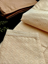 Cream Color Soft Silk Self Embeeriodery Men Kurta Pajama with Self Design material with small Zari Weave butti | Mens Ethnic Wear