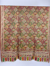 Light Beige Color Pure Pashmina Kani Weave Kashmiri Shawl with Modal Zari and Kalamkari | Cashmere Stole | Mugul Era Depiction