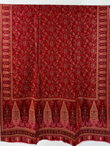 Deep Maroon Color Wool Kashmiri Wool Shawl with Zari Weave | Floral Cashmere Shawl | Cashmere Stole | Wedding Gift | Cashmere Christmas Gift
