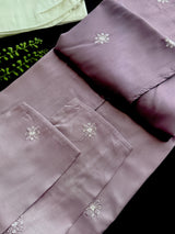 Ombre Lavender Color Kurta with Emberiodey and Sequin | Soft Silk with Lining | Wedding and Party Wear Kurta for Men