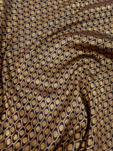 Off White with Black Traditional Banarasi Silk Handloom Saree with Muted Gold Antique Zari Weave | Floral Jaal Weaved