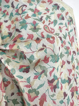 White Kashmiri Kani Wool Shawl in Kani Weave traditional Pattern | White Color Cashmere Wrap | Wool Shawl for Gift