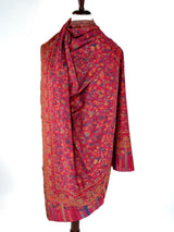 Pink Color Pure Pashmina Kani Weave Kashmiri Shawl | Kani Weave Cashmere Wrap | Floral Cashmere Shawl | Cashmere Stole | Wedding Gift
