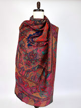 Multi Color Pashmina Kani Weave Kashmiri Wool Shawl | Kani Weave Cashmere Wrap | | Christmas Gift