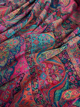 Multi Color Pashmina Kani Weave Kashmiri Wool Shawl | Kani Weave Cashmere Wrap | | Christmas Gift