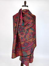Multi Color Pashmina Kani Weave Kashmiri Wool Shawl | Kani Weave Cashmere Wrap | | Christmas Gift