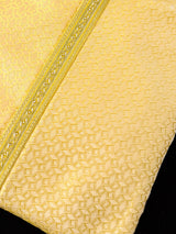 Yellow Color Men's Soft Silk Kurta Pajama Set | Yellow Haldi Function Wear