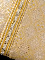 Grand Yellow Color Men's Soft Silk Kurta Pajama Set | Yellow Haldi Function Wear