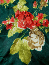 Dark Green Color Soft Khaadi Silk Floral Digital Print Saree