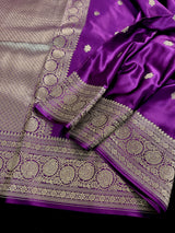 Purple Color Mashru Silk saree — Kaash Collection