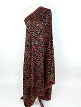 Black Color Viscose-Wool Blend — Kaash Collection