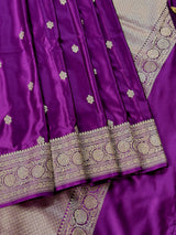 Purple Color Mashru Silk saree — Kaash Collection