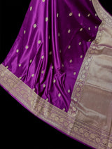 Purple Color Mashru Silk saree — Kaash Collection