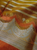 Yellow Gold Tissue Silk saree — Kaash Collection