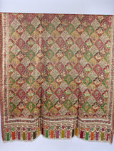 Light Beige pure pashmina Kashmiri shawl with kani weave with modal zari & kalamkari — Kaash Collection