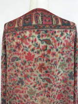 Light Beige Pure Pashmina Kani Weave Shawl | Floral Chinar Leaf Motif - Kaash