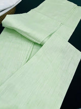 Light Green men's kurta pajama in pure linen cotton with premium linen cotton with fancy buttons — Kaash Collection