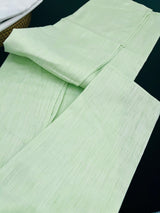 Light Green Color Premium Pure Linen Cotton Kurta Pajama Set for Men | Cotton Men Kurtas | Green Color Kurta | Soft Kurta for Men - Kaash