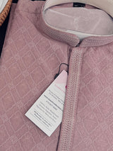 Light Mauve Pink designer Kurta Pajama for Men | Soft Raw Silk Men Ethnic Wear| Designer Mens Wear - Kaash