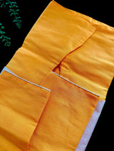 Mango Yellow Kurta-Dhoti with Gold Jacket 3-piece kurta pajama set for boys with jacket-style with balloon dhoti — Kaash Collection