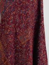 Maroon Color Pure Pashmina Kani Weave Kashmiri Shawl - Kaash
