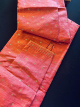 Mauve Pink Soft Silk Men Kurta Pajama for Men with Self Design material with small Zari Weave butti - Kaash
