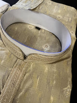 Moss Green Color Designer Kurta Pajama Set | Kurta with Lining | Jute Silk material with cotton Lining | Shaded Kurtas - Kaash