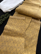 Mustard Yellow Color Men Kurta with Tiny Sequins - Kaash