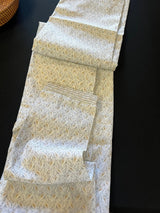 Off White Soft Silk Men Kurta Pajama Set with Hand Embroidery on the Neckline - Kaash