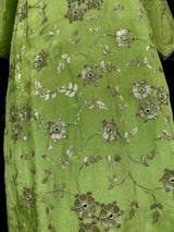 Parrot Green Designer Readymade Salwar Kameez 3pcs Suit for Women with Handwork - Kaash