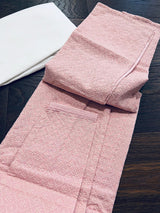 Baby Pink men's kurta pajama in georgette with lucknowi chikankari embroidery — Kaash Collection