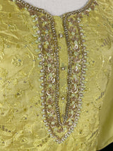 Pastel Pista Green Chikankari 3pcs 3-piece (kameez, palazzo, dupatta) with mirror, beads, sequin & embroidery handwork — Kaash Collection