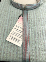 Pastel Sky Blue Men Kurta Pajama with intricate Self Embroidery | Butter Soft Silk | Handwork on neckline | Kurta for every occasion - Kaash