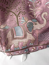 Pastel Tea Pink Designer Soft Silk Kurta Pajama with Emberiodery - Kaash