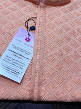 Peach Color Chikankari Lucknowi Georgette Kurta Pajama Set with Lining | Chikhankari Kurta | Ethnic Wear for Men | Men Party Wear - Kaash