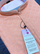 Peach Color Chikankari Lucknowi Georgette Kurta Pajama Set with Lining | Chikhankari Kurta | Ethnic Wear for Men | Men Party Wear - Kaash