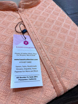 Peach Color Chikankari Lucknowi Georgette Kurta Pajama Set with Lining | Chikhankari Kurta | Ethnic Wear for Men | Men Party Wear - Kaash