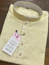 Linen Cotton (Multi-Color Family) men's kurta pajama in pure linen cotton with premium linen cotton with fancy buttons — Kaash Collection