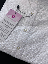 Pure Cotton Chikankari Lucknowi Men Kurta Pajama in White Color | Mens Ethnic Wear | Chikhankari Kurta | Summer Wear Kurtas | Cotton Kurta - Kaash