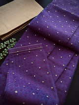Purple Eggplant Color Men Kurta Pajama - Kaash