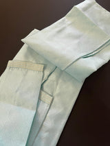 Sea Green men's kurta pajama in raw silk with designer self-design — Kaash Collection