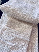 White Color Chikankari Lucknowi Georgette Men Kurta Pajama Set with Lining | Chikhankari Kurta | Mens Wear | Kurtas for Men | White Kurta - Kaash