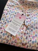 White Color Designer Kurta with Floral Digital Print in Soft Butter Silk with Gold Thread and Sequence Work | Mens Ethnic Wear - Kaash