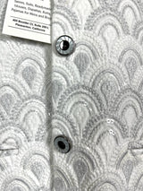 White Jacket for Men with Embroidery, thread and Sequin Work | Jacket for Kurta | Mens Wedding Wear Outfit | Men Waistcoat - Kaash