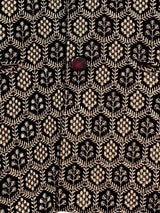 Wine men's Nehru/Modi jacket in velvet with thread embroidery & sequin on velvet — Kaash Collection
