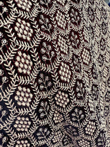 Wine men's Nehru/Modi jacket in velvet with thread embroidery & sequin on velvet — Kaash Collection