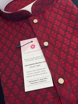 Wine Color Men Kurta Pajama | Self Design embroidery Style | Mens Readymade Kurta for Wedding | Kurta Pajama for Men - Kaash