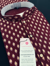 Wine Color Premium Pure Cotton Mens Kurta Pajama Set | Cotton Mens Kurtas - Kaash