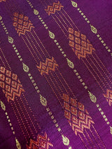 Wine pure kanjivaram kanchipuram silk saree with muted gold zari weave — Kaash Collection